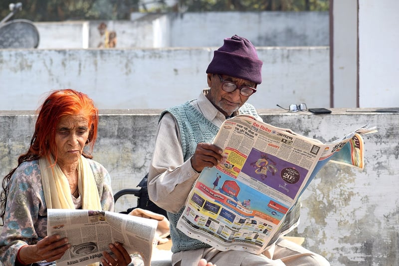 Elderly couple